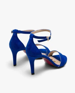 Sandalias*Cuplé Sandalia Pulsera Ultrasuede Azul