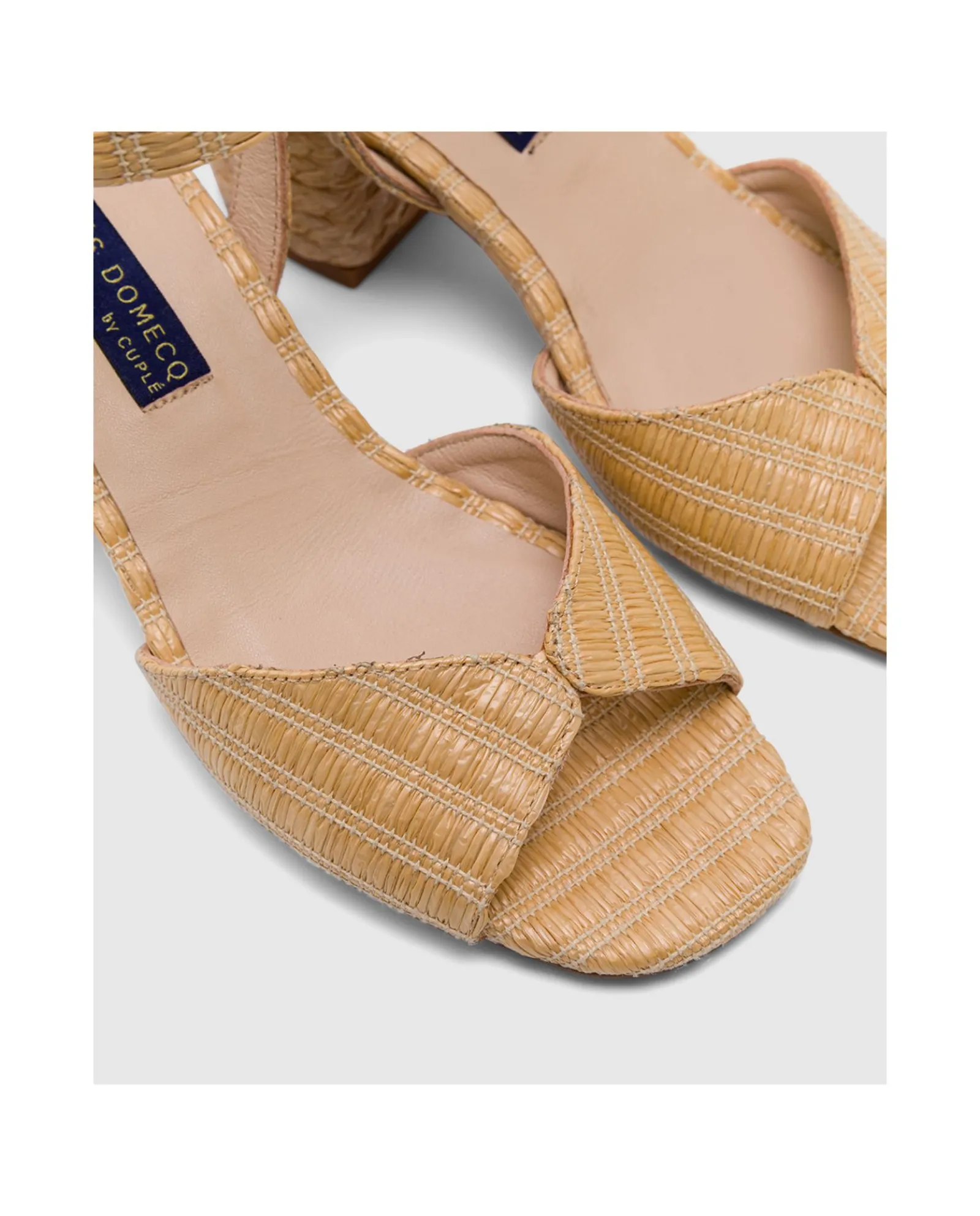 Zapatos Tacón*Cuplé Sandalia Sanlucar Rafia Cuero