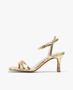 Sandalias*Cuplé Sandalia Tiras Serpiente Oro