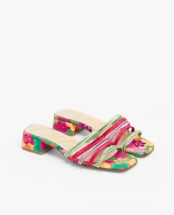 Sandalias*Cuplé Sandalia Tiras Tejido Multicolor
