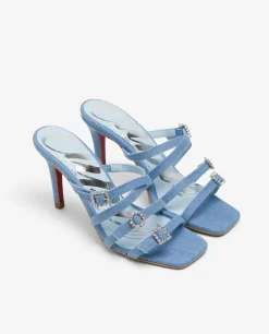 Sandalias*Cuplé Sandalia Tiras Vaquero Azul