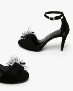 Sandalias*Cuplé Sandalia Ultrasuede Negro