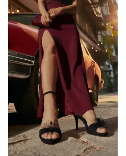 Sandalias*Cuplé Sandalia Ultrasuede Negro