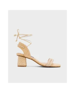 Zapatos Tacón*Cuplé Sandalia Zahara Rafia Beig