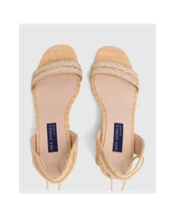 Zapatos Tacón*Cuplé Sandalia Zahara Rafia Beig