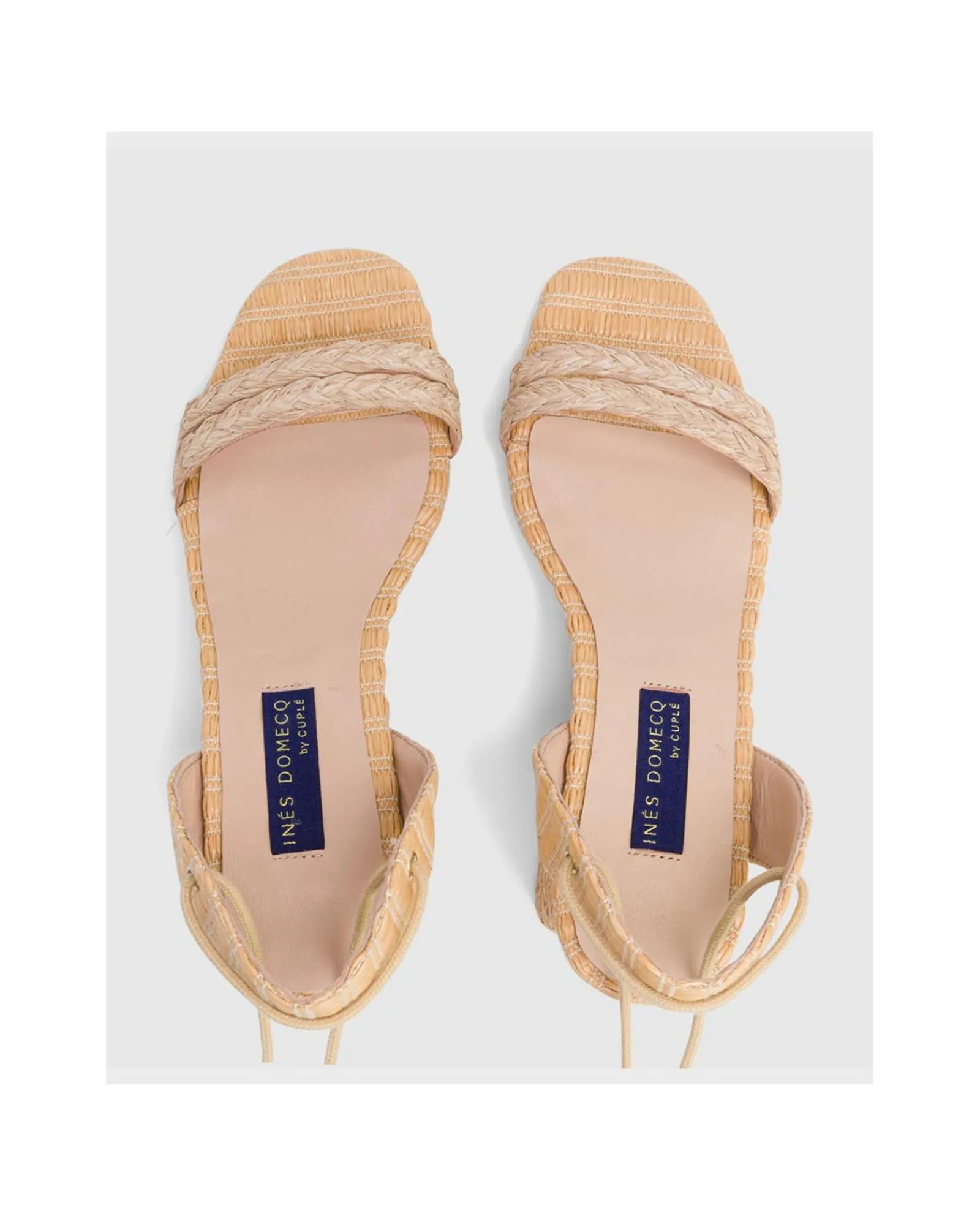 Zapatos Tacón*Cuplé Sandalia Zahara Rafia Beig