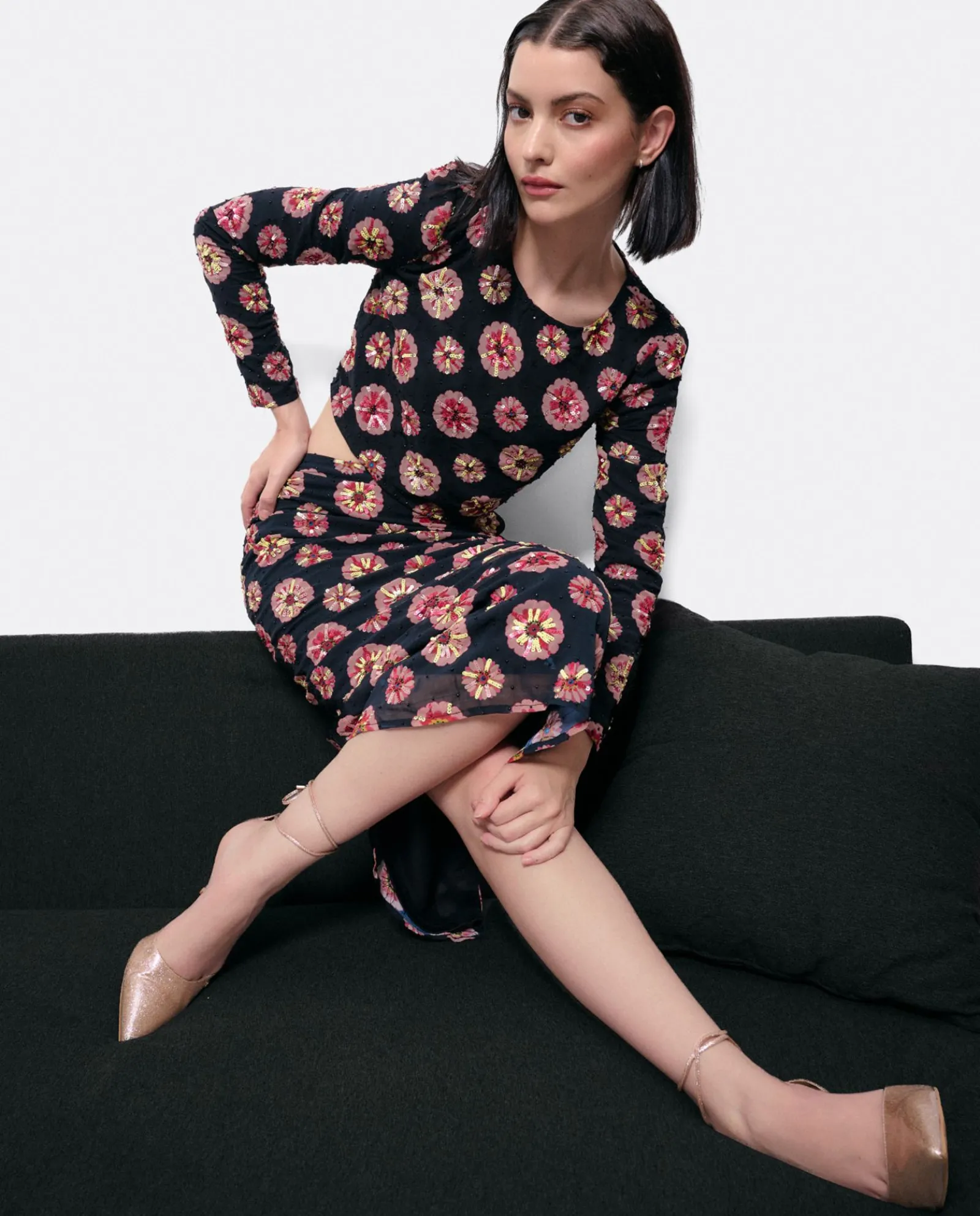Camisas Y Tops*Cuplé Top Gasa Estampado Flor Multi