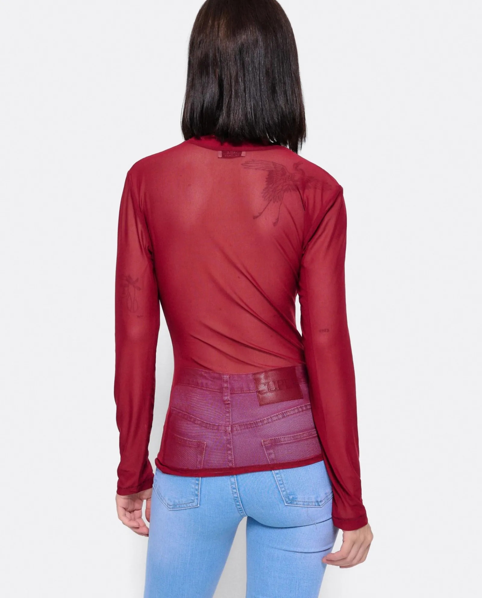 Camisas Y Tops*Cuplé Top Tul Burdeos