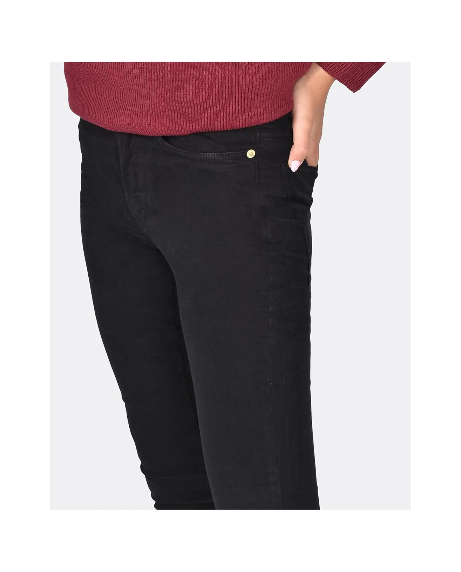 Pantalones*Cuplé Vaquero Bascio Vaquero Negro