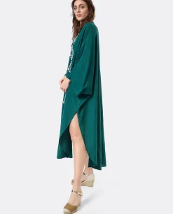 Vestidos*Cuplé Vestido Camisero (S-M) Lino Verde