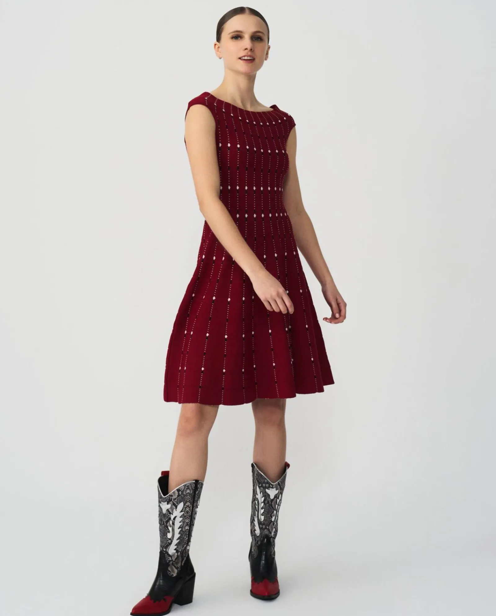 Vestidos*Cuplé Vestido Lady Punto Rojo