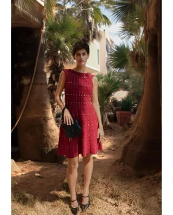 Vestidos*Cuplé Vestido Lady Punto Rojo