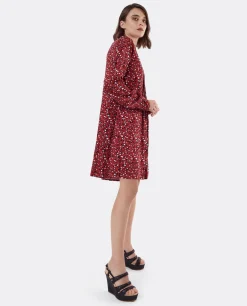 Vestidos*Cuplé Vestido Textil Leopardo Rojo
