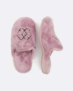 Zuecos*Cuplé Zapatillas Home Pelo Lila