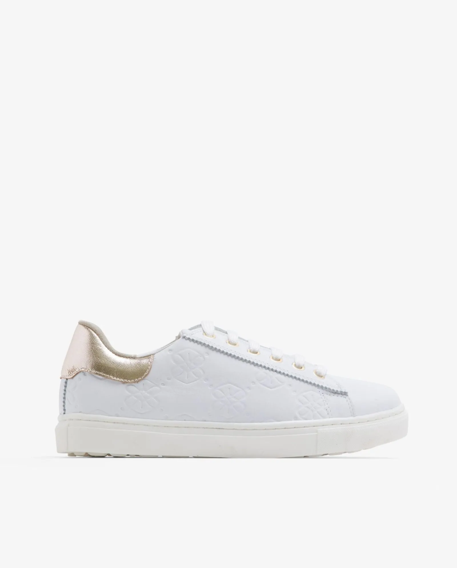 Deportivas*Cuplé Zapatillas Piel Logos Blanco
