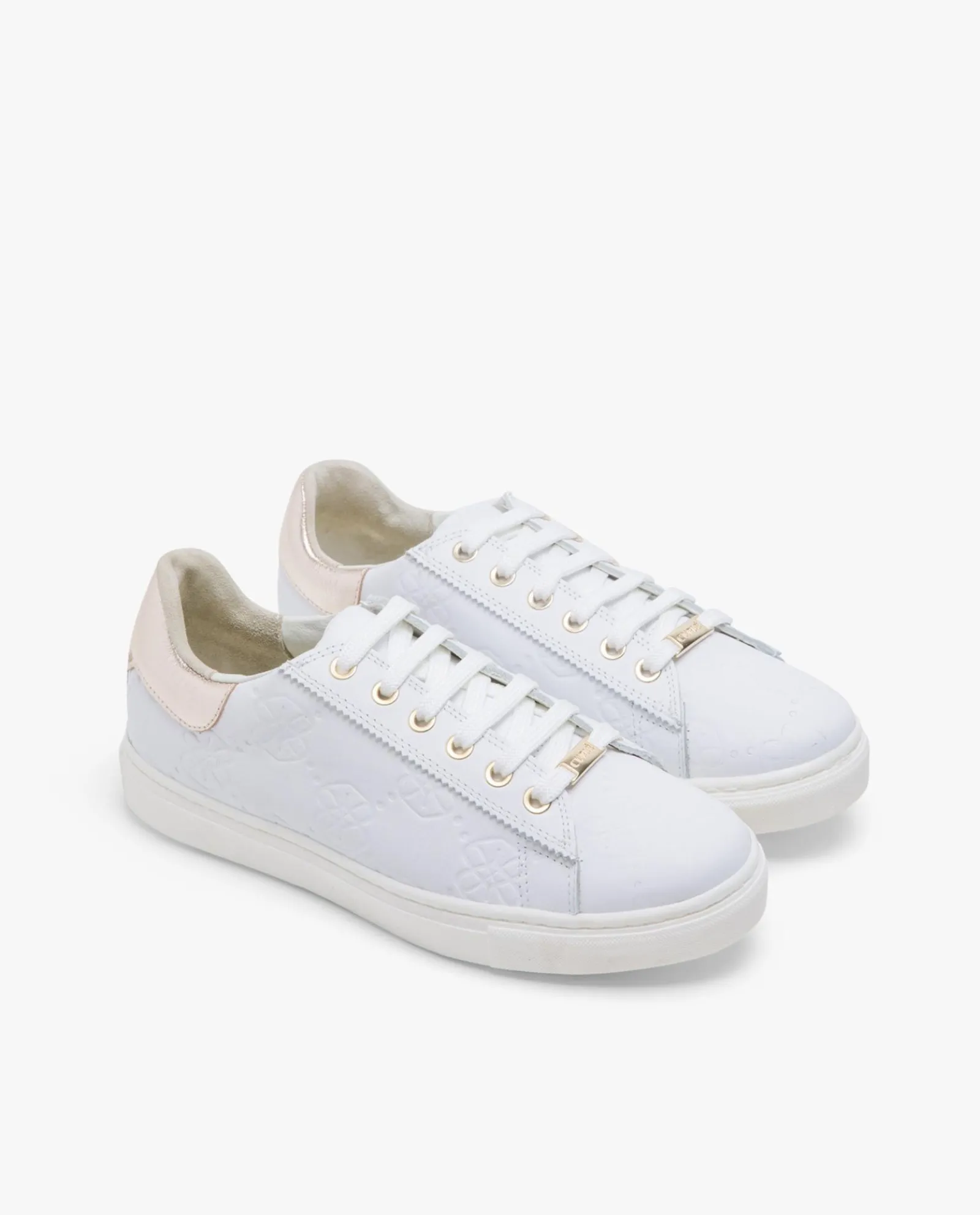 Deportivas*Cuplé Zapatillas Piel Logos Blanco
