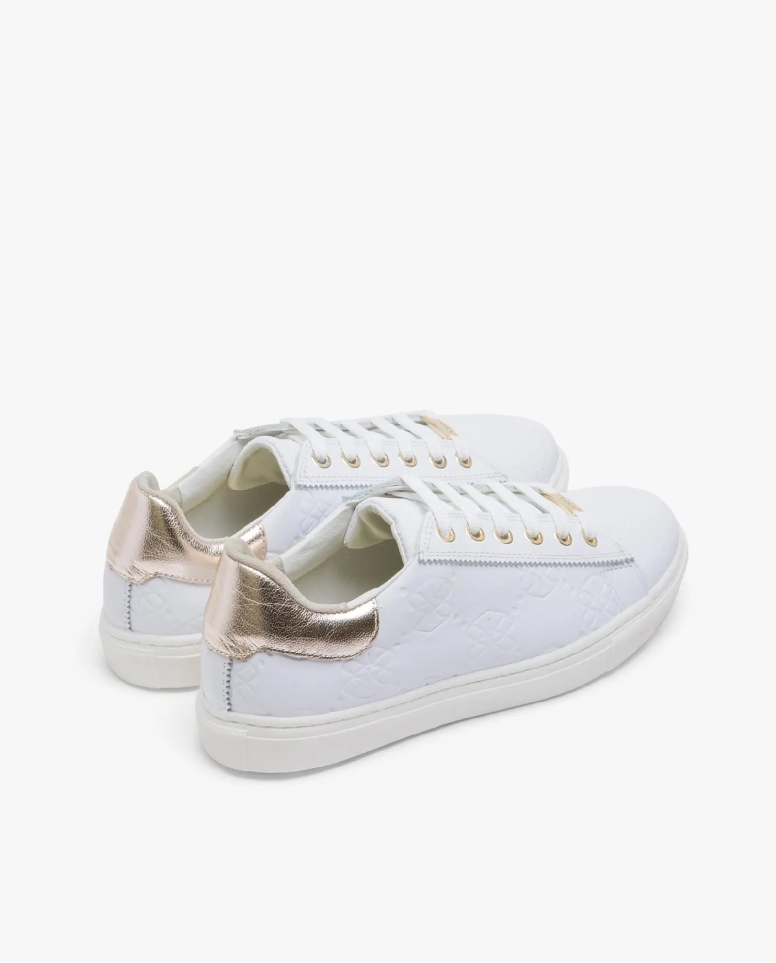 Deportivas*Cuplé Zapatillas Piel Logos Blanco