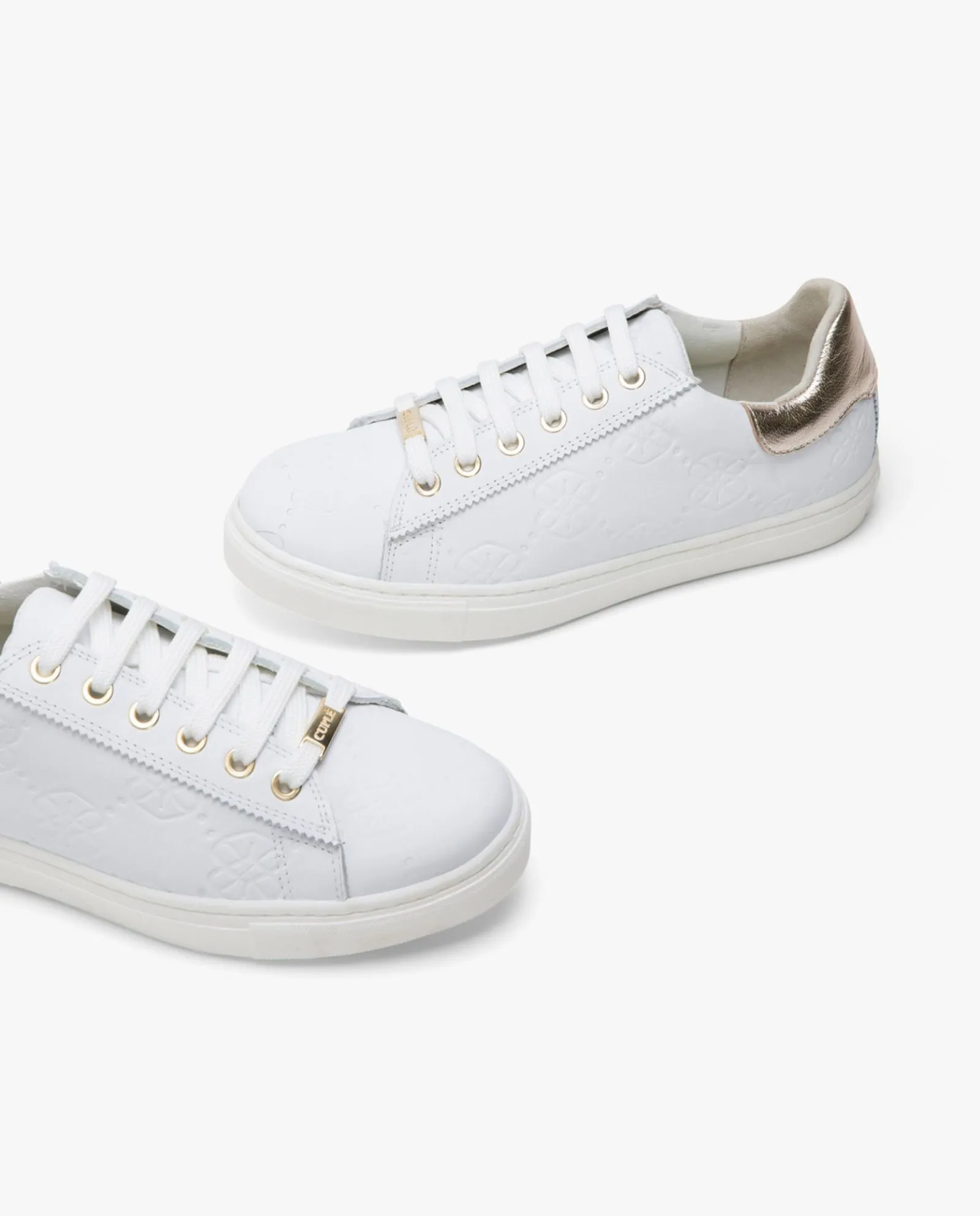 Deportivas*Cuplé Zapatillas Piel Logos Blanco