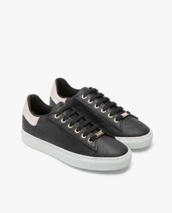 Deportivas*Cuplé Zapatillas Piel Logos Negro